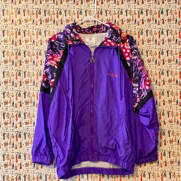 Vtg c.1990s windbreaker 🖤 - Picture 2 of 13